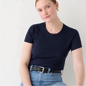 Black JCREW Silk Blend Top NWOT